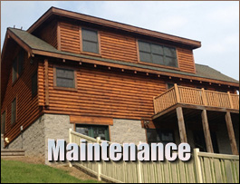  Blackey, Kentucky Log Home Maintenance